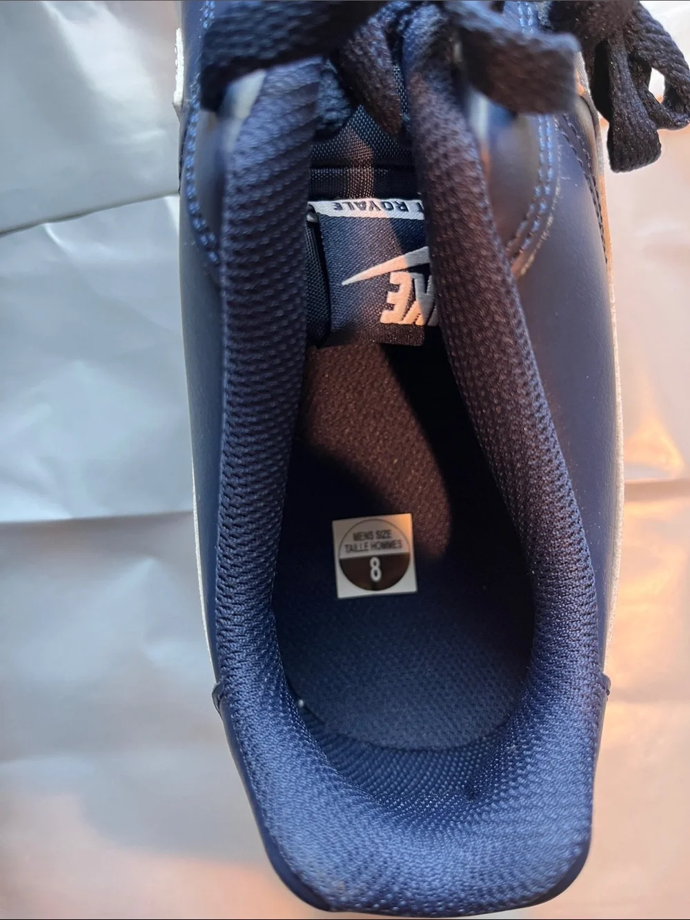 Nike Men’s Navy & White Low-Top Sneakers